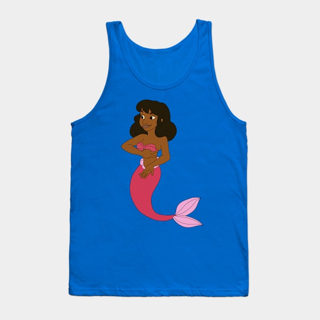 Gabriella the Mermaid 90’s Cartoon Tank Top by GoneawayGames